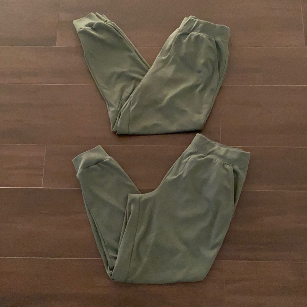 Set of 2 Men’s PUMA Jogger Sweatpants - Army Green